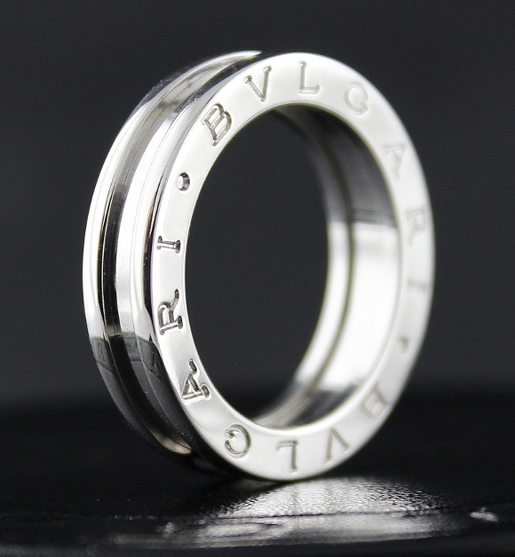 (image for) UNWORN NEW 18K WHITE GOLD ORIGINAL BVLGARI B ZERO RING